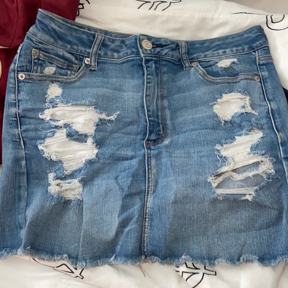 American eagle denim skirt